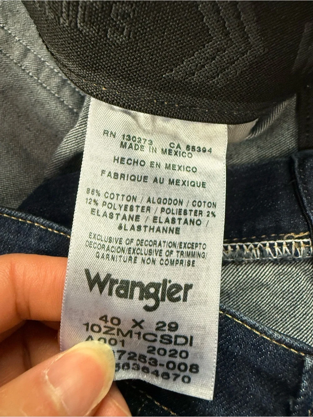 Wrangler Mens Dark Wash Jeans